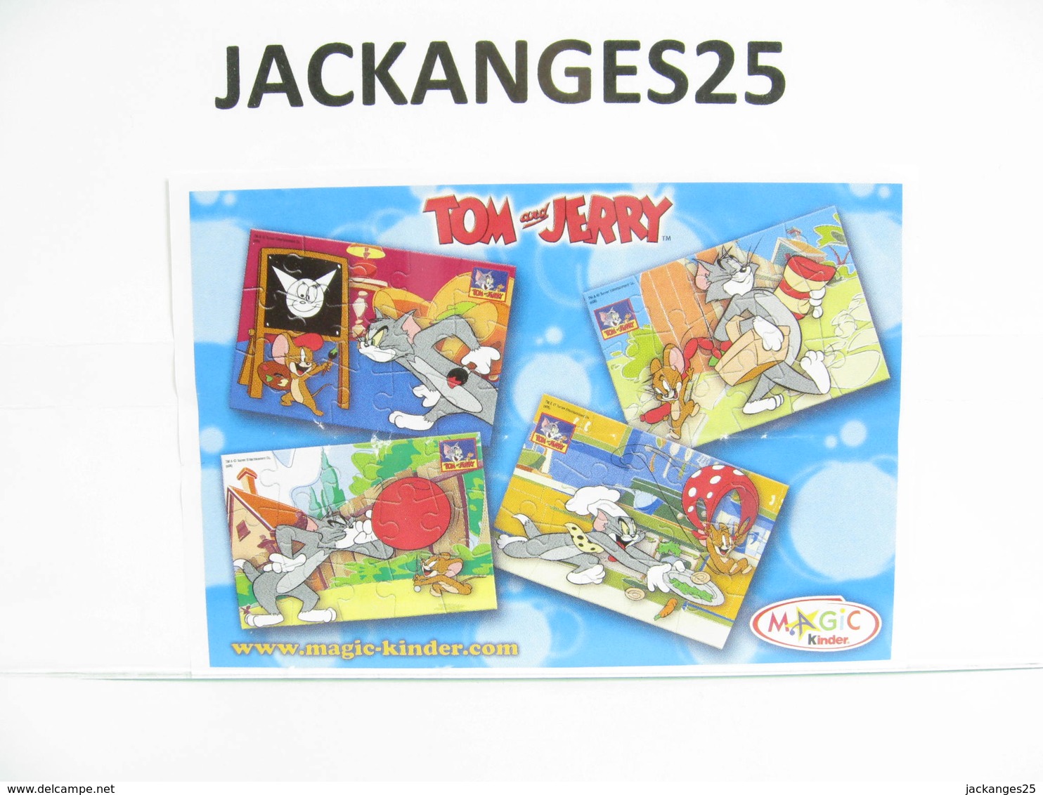 KINDER PUZZLE TOM ET JERRY 2008 MPG NV 169  + BPZ - Puzzles