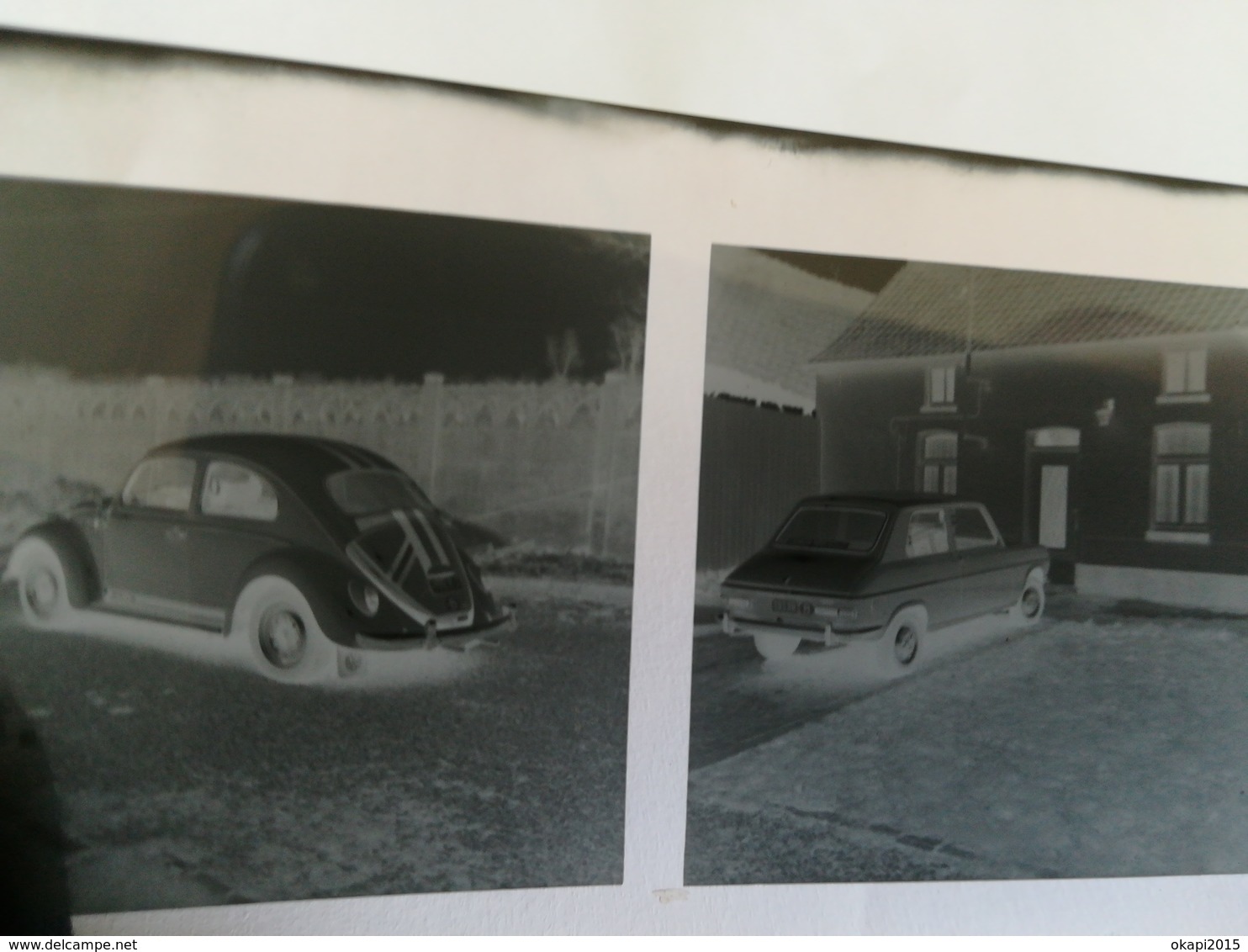 VACANCES EN ESPAGNE CAMPING AUTOMOBILES PLAGE MER BELGIQUE LOT DE NÉGATIFS POUR 100 PHOTOS EN NOIR-BLANC ET EN COULEURS - Materiale & Accessori