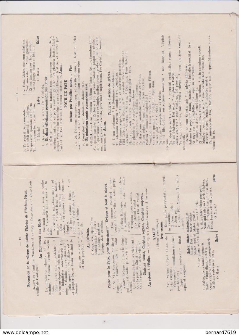 60 La Landelle Une Joiurnee Avec Sainte Therese De L'enfant Jesus 21 Janvier 1946 Plaquette 18 Pages - Documents Historiques