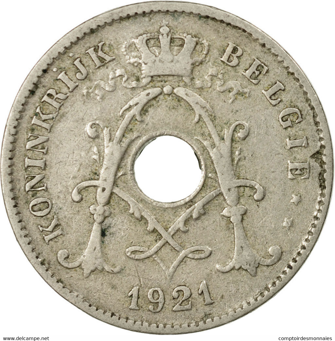 Monnaie, Belgique, 10 Centimes, 1921, TB+, Copper-nickel, KM:86 - 10 Centimes