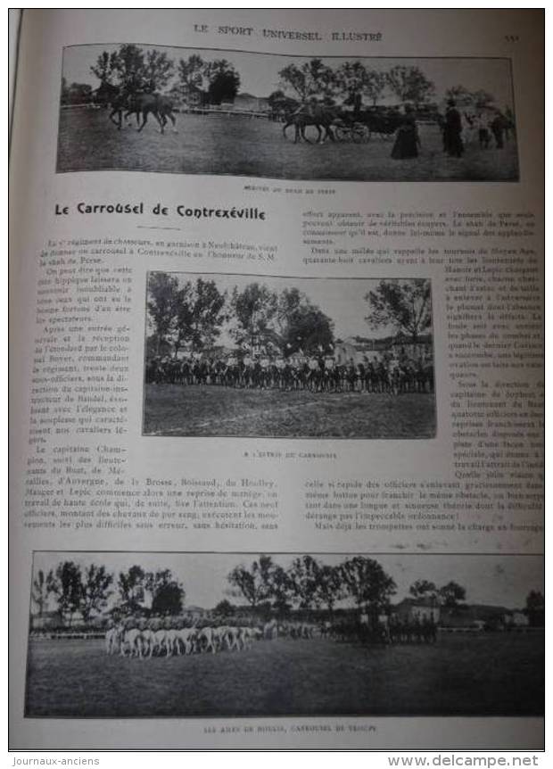 1902 CONTREXÉVILLE  - LE CARROUSEL - RECEPTION DE L'ÉTANDARD PAR LE COLONEL BOYER - 1900 - 1949