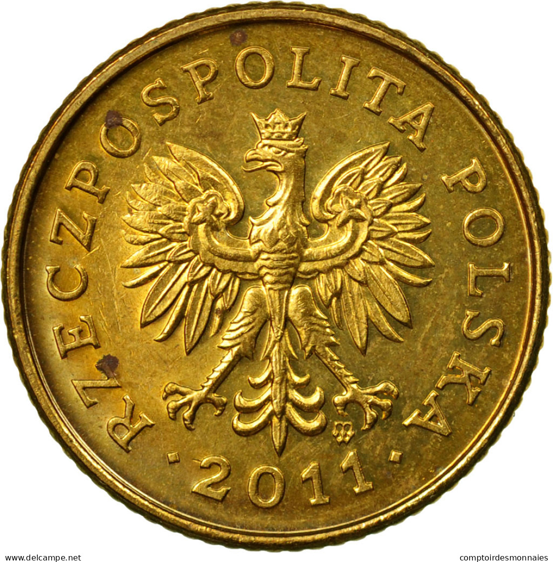 Monnaie, Pologne, Grosz, 2011, Warsaw, TTB, Laiton, KM:276 - Pologne