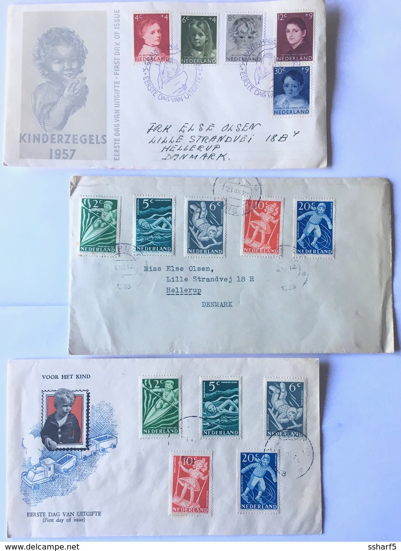 6 FDCs 1954-1964 - All Dents In Perfect Condition - FDC