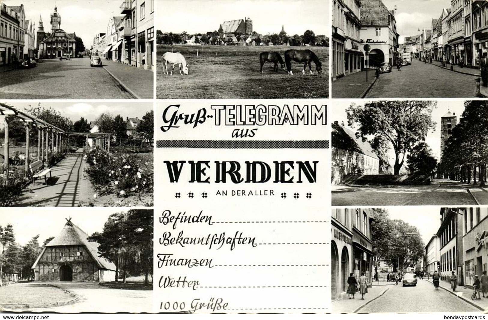 VERDEN An Der Aller, Mehrbild Karte (1960s) AK - Verden