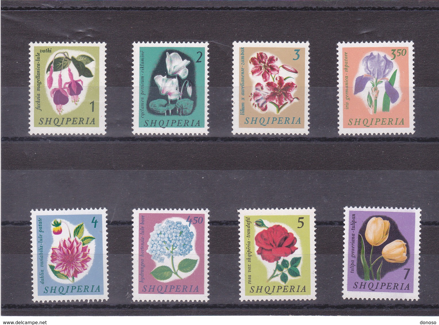 ALBANIE 1965 FLEURS Yvert 778-785  NEUF** MNH - Albanie