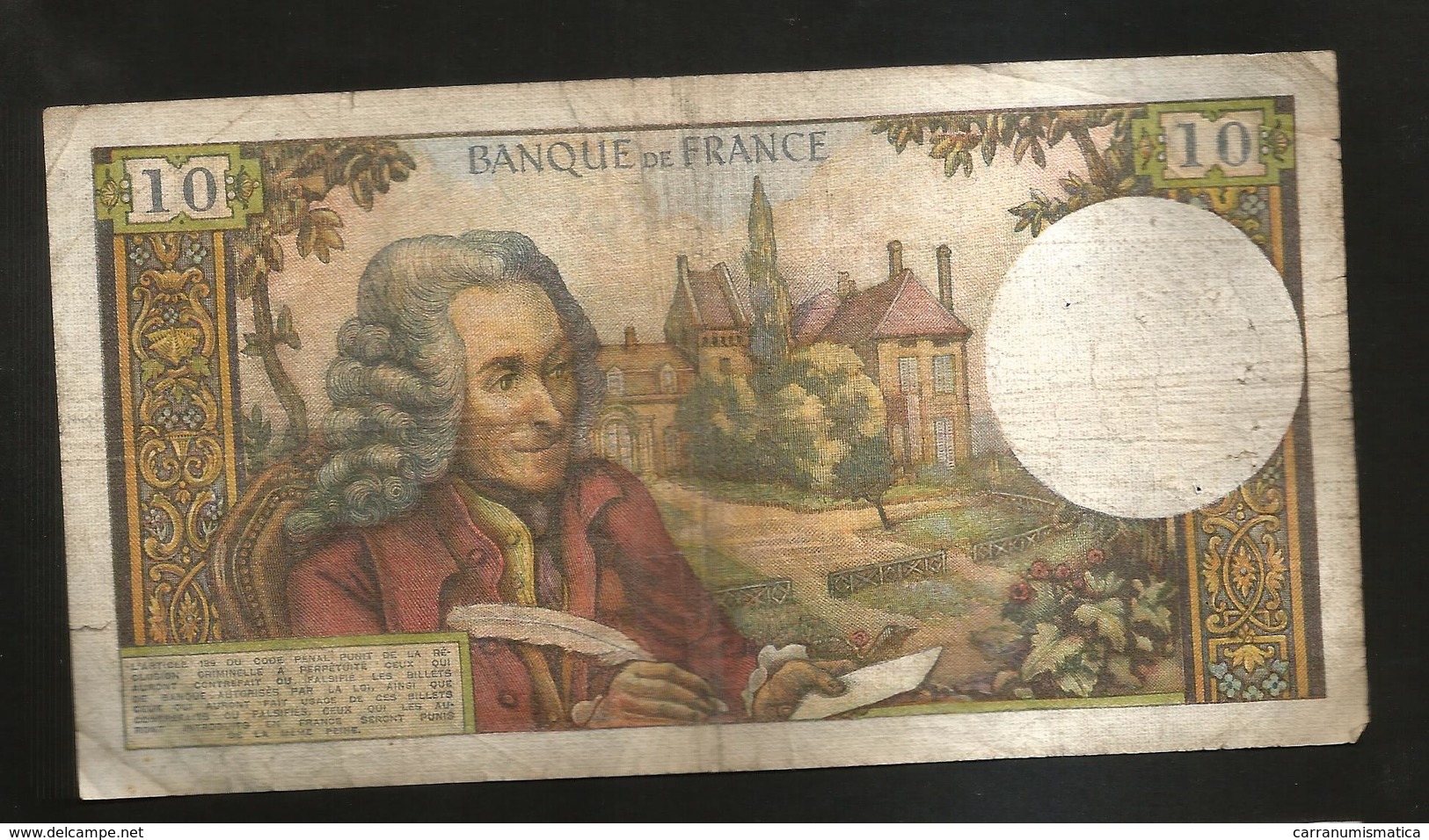 FRANCE - BANQUE De FRANCE - 10 Francs VOLTAIRE ( Q. 7 / 8 / 1969 ) Serie: S. 513 - 10 F 1963-1973 ''Voltaire''