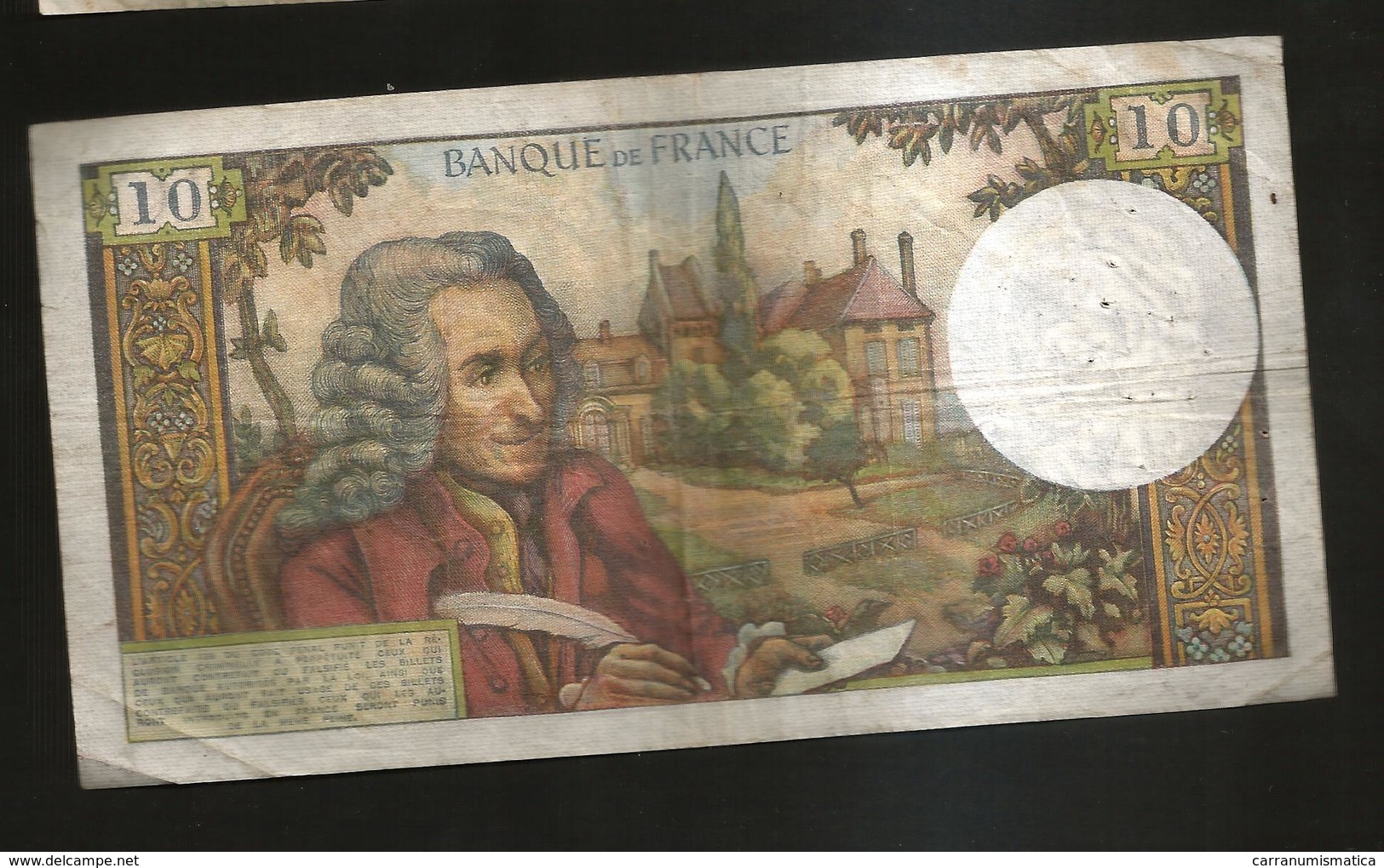 FRANCE - BANQUE De FRANCE - 10 Francs VOLTAIRE ( H. 6 / 3 / 1969 ) Serie: P. 473 - 10 F 1963-1973 ''Voltaire''