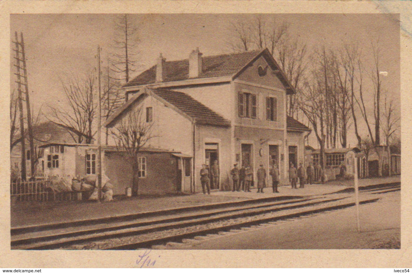 1916 Westlicher  Kriegschauplatz  - Spincourt  " Bahnhof  " La Gare - Spincourt