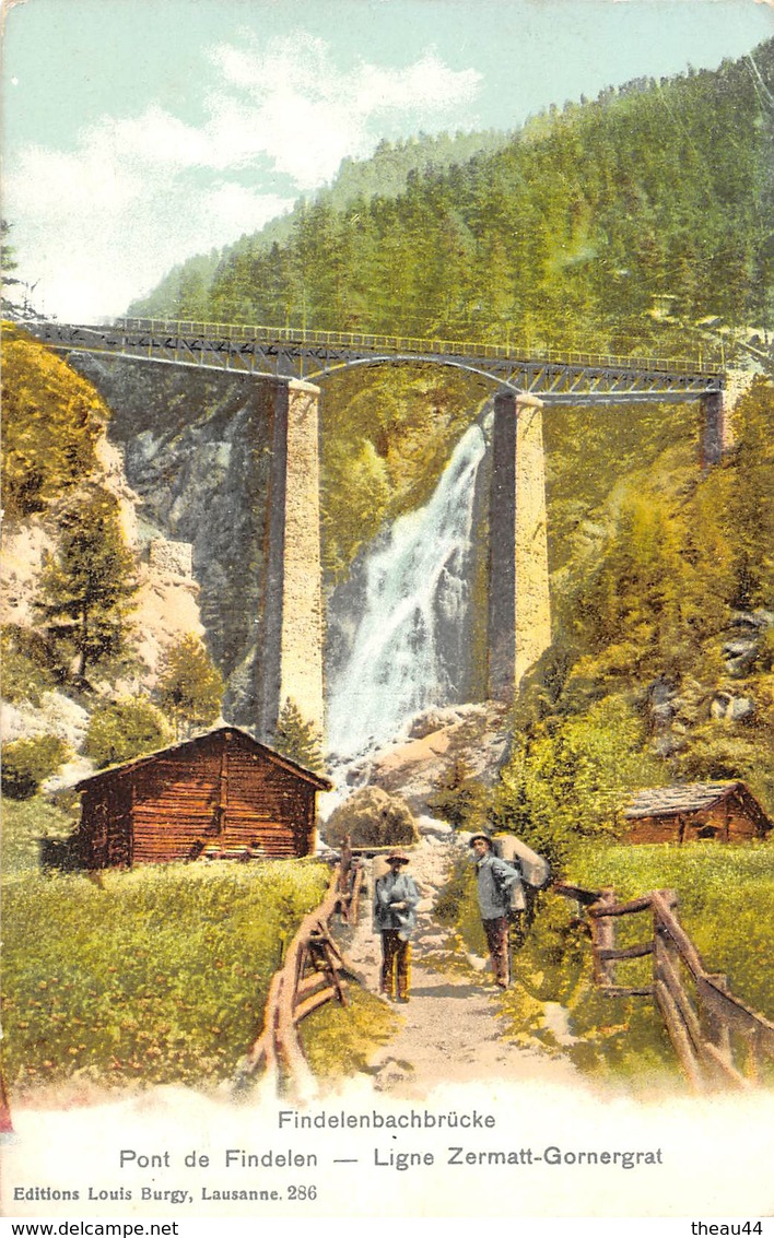 ¤¤   -   SUISSE    -    RANDA   -  Pont De Findelen  -  Ligne Zermatt-Gornergrat    -   ¤¤ - Randa