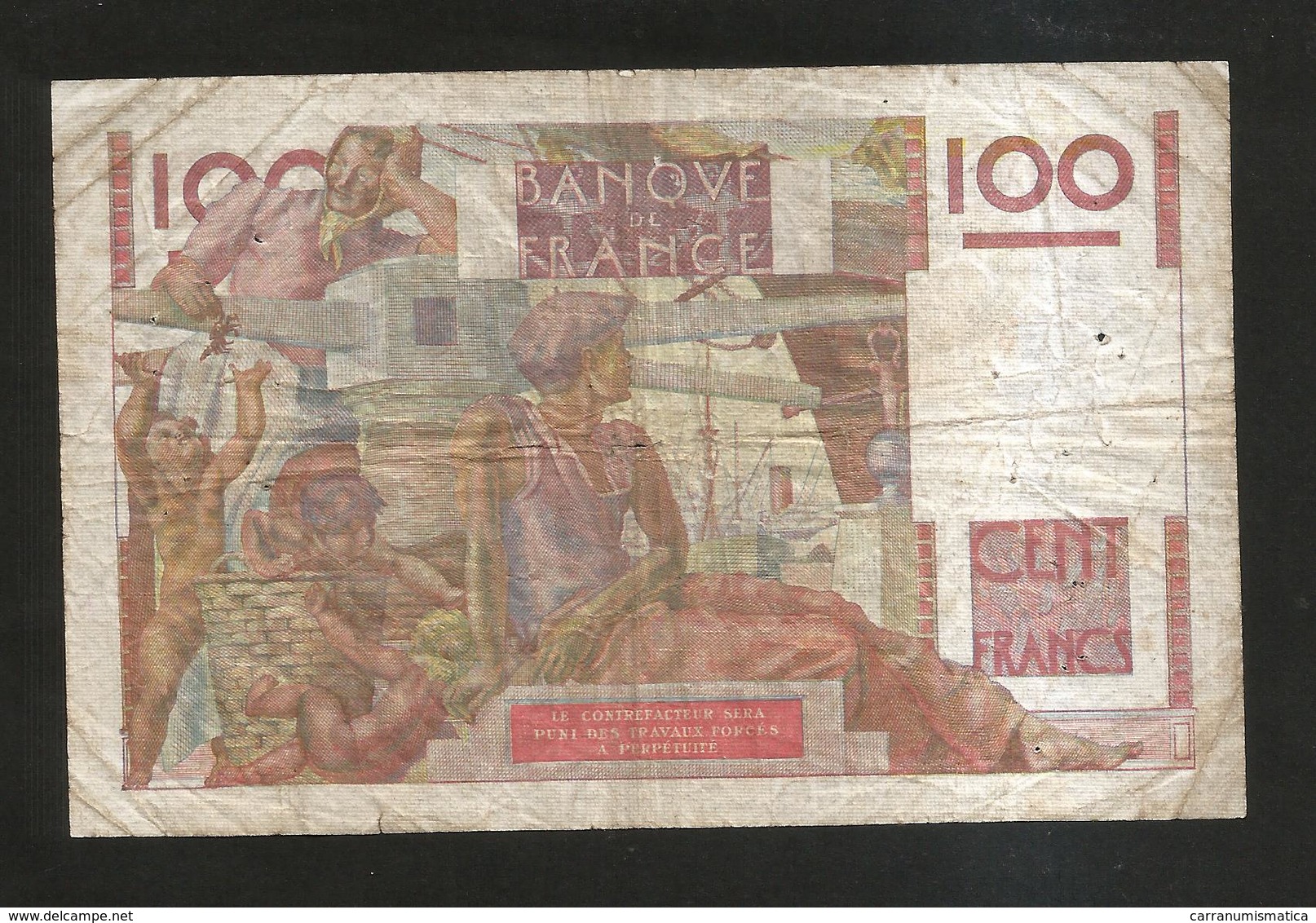 FRANCE - BANQUE De FRANCE - 100 Francs  Jeune Paysan  (J. 31 - 10 - 1946 ) Serie: U123 - 100 F 1945-1954 ''Jeune Paysan''