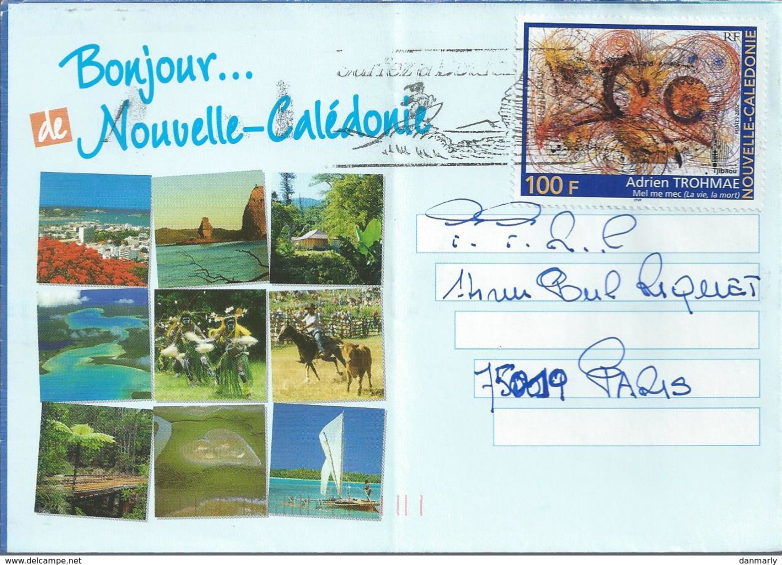 NOUVELLE-CALEDONIE : Enveloppe Y&T N°881 - Brieven En Documenten