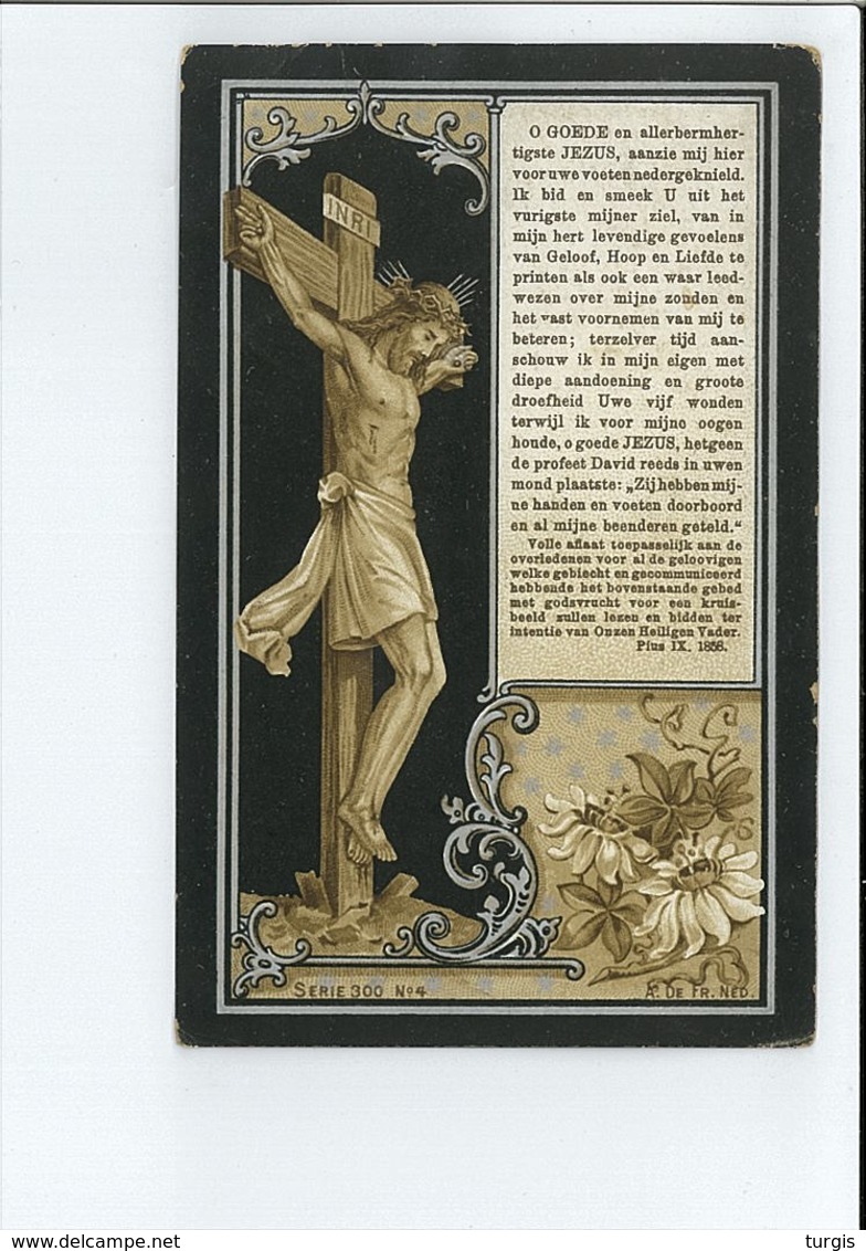 CHARLOTTE KEMERLINCKX ECHTG JOSSE WAUTERS ° MISKOM ( KORTENAKEN ) 1856 + 1905 - Images Religieuses