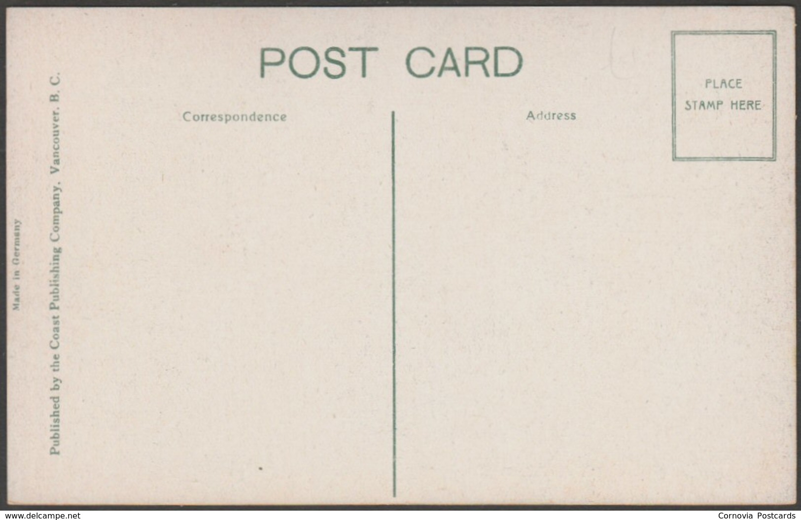 Empress Hotel Gardens, Victoria, British Columbia, C.1910 - Coast Publishing Co Postcard - Victoria