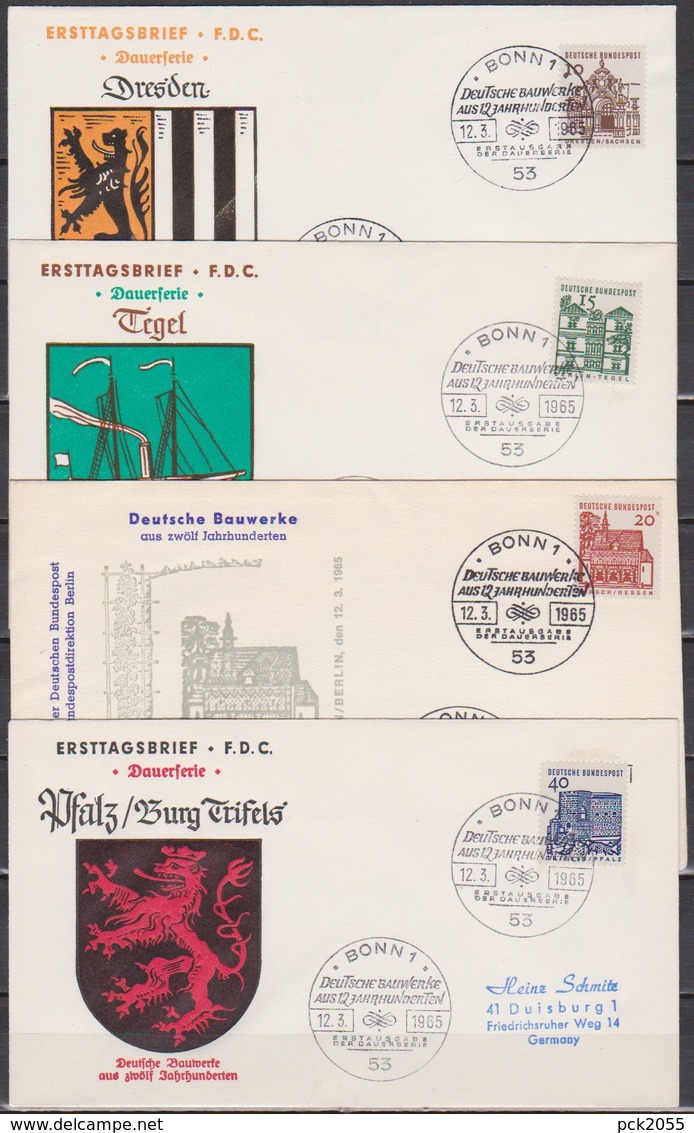 BRD FDC 1964 Nr.454 - 461 Deutsche Bauwerke Aus 12 Jahrhunderten ( K 48 ) Günstige Versandkosten - Sonstige & Ohne Zuordnung