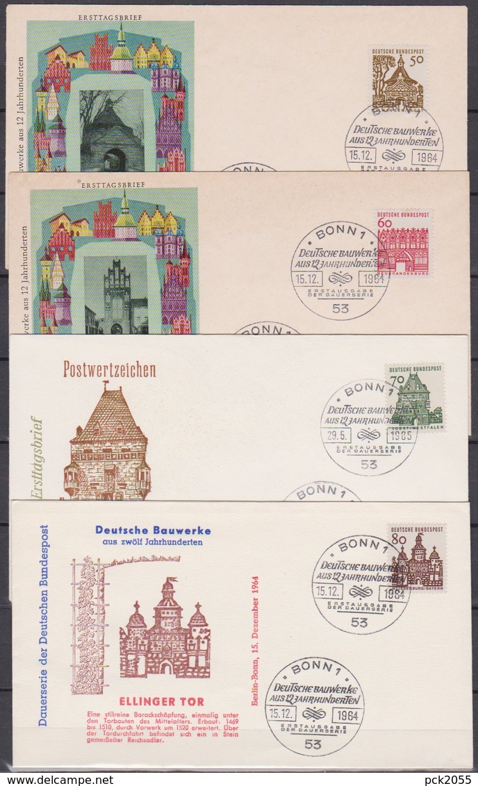 BRD FDC 1964 Nr.454 - 461 Deutsche Bauwerke Aus 12 Jahrhunderten ( K 48 ) Günstige Versandkosten - Sonstige & Ohne Zuordnung