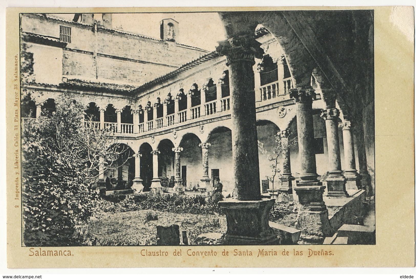 Salamanca Fot. Laurent No 2 Claustro Del Convento De Santa Maria De Las Duenas   Dorso No Dividido - Salamanca