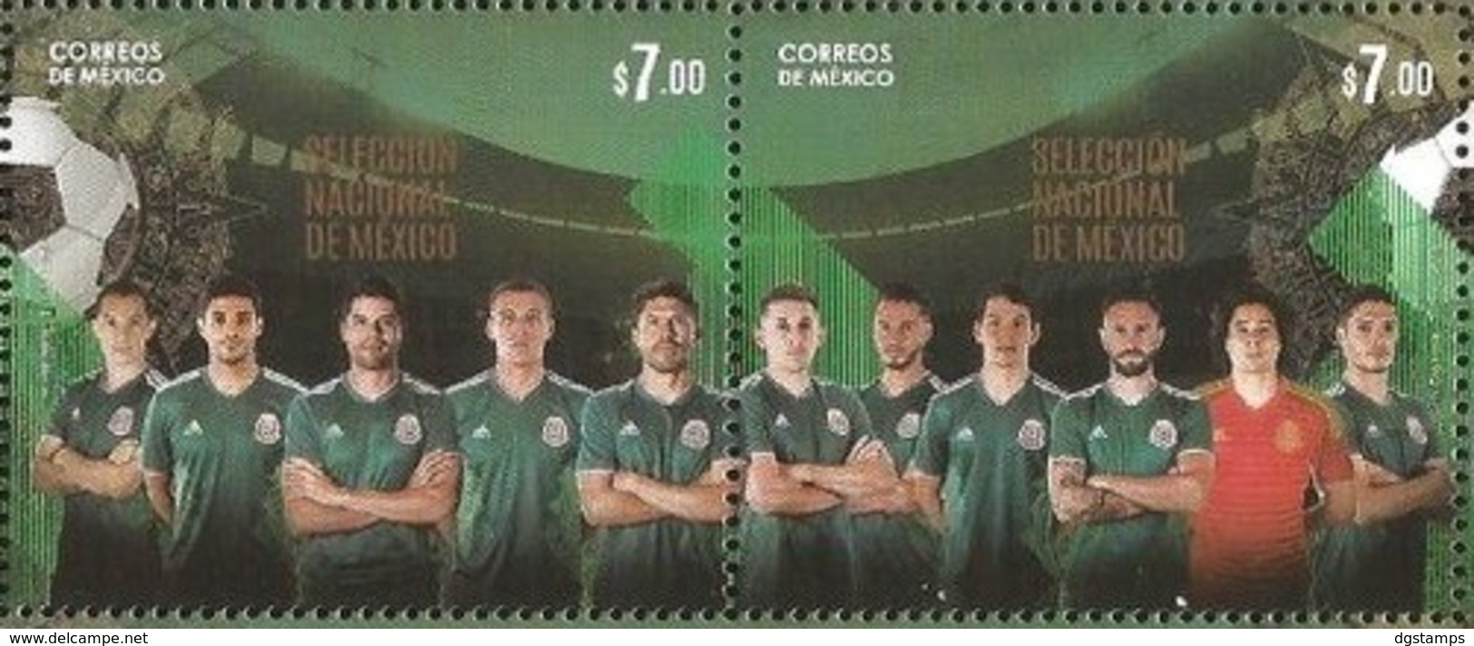 Mexico 2018 ** Seleccion De Fútbol. Campeonato Mundial FIFA En Rusia. - Messico