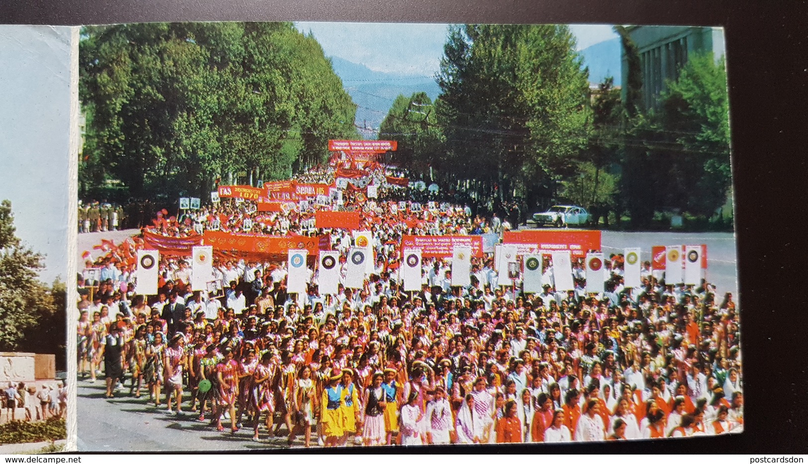 CAPITALS OF SOVIET REPUBLICS. TAJIKISTAN. DUSHANBE. EMBLEM AND FLAG. Lenin Monument. 1972 RARE! - Tadjikistan