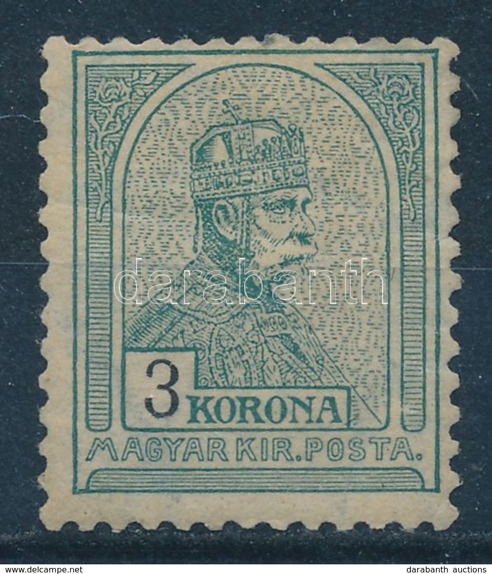 * 1900 Turul 3K Számvízjellel C állás (60.000) (törés / Crease) - Other & Unclassified