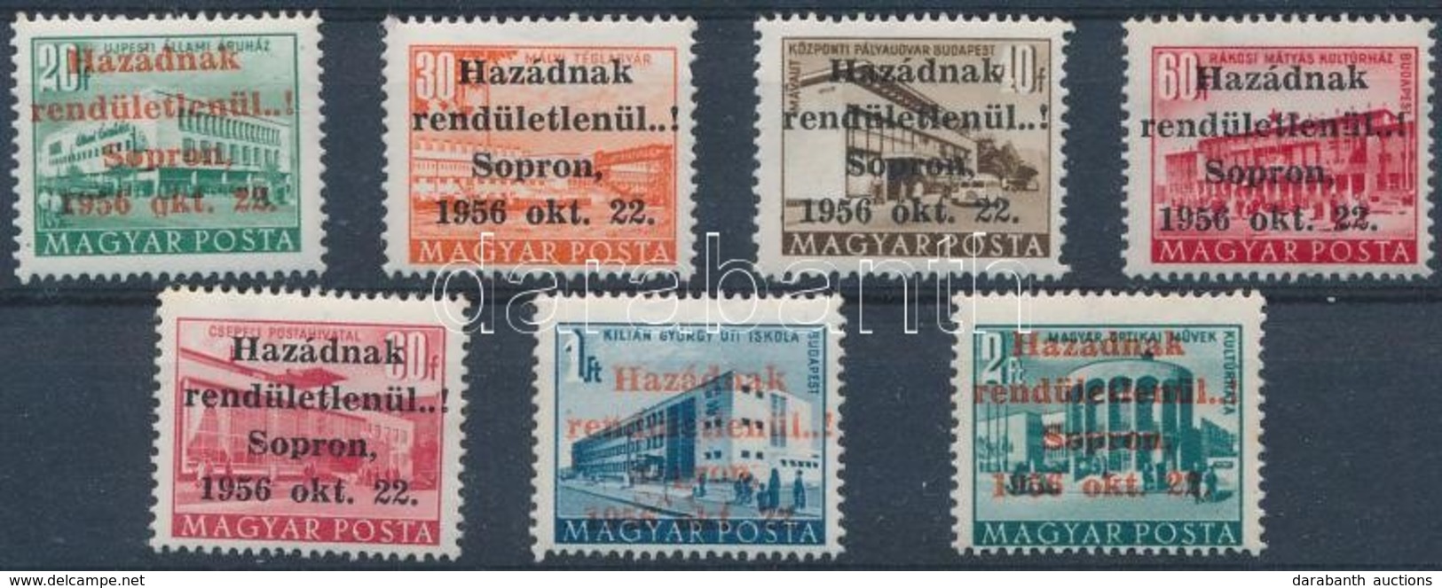 ** 1956 Sopron 7 értékes Sor (12.000) - Other & Unclassified