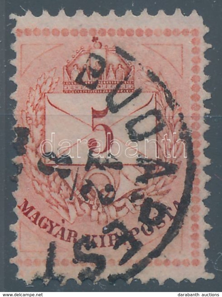 O 1874 5kr Keskenyre Fogazva! - Other & Unclassified