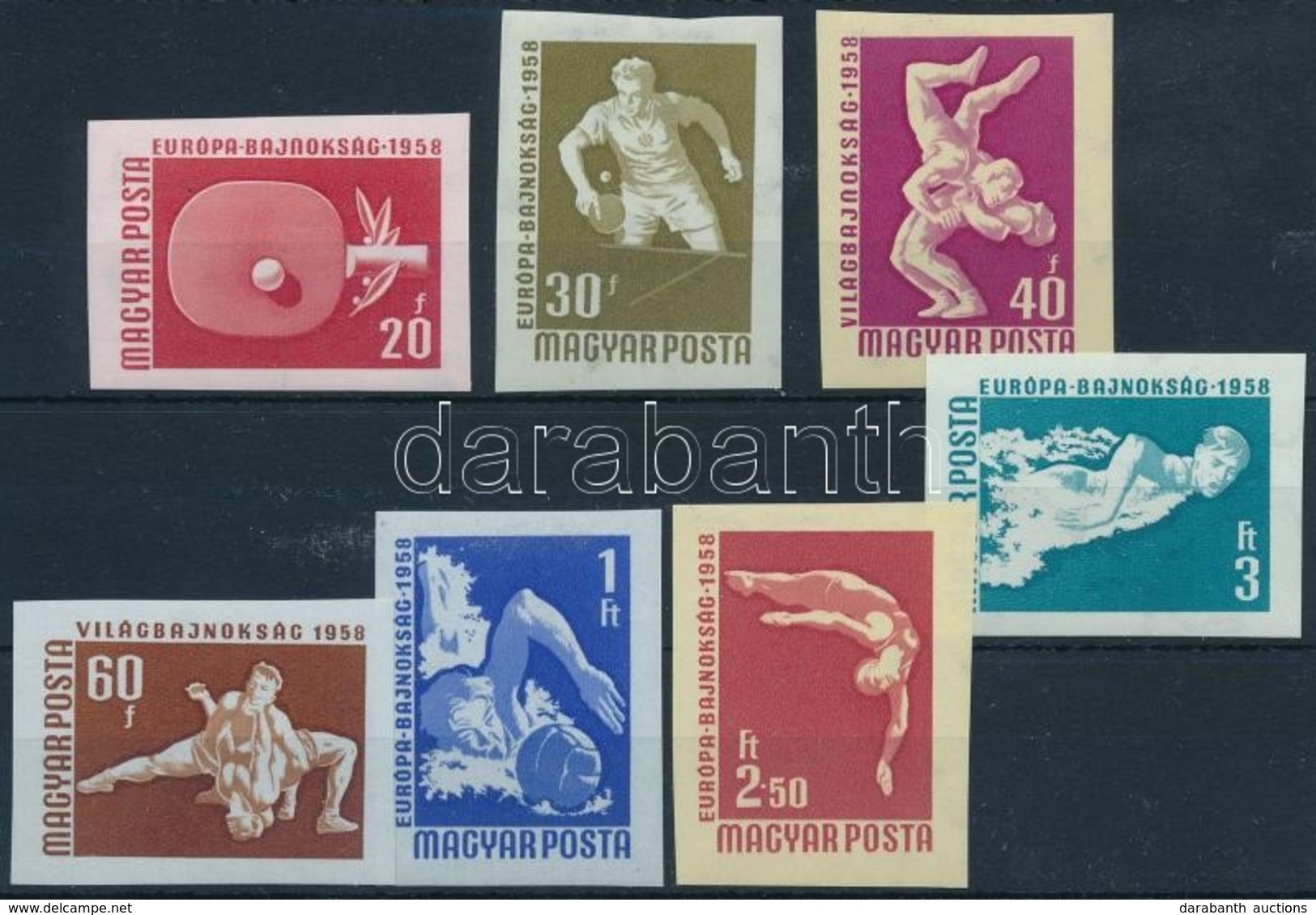 ** 1958 Sport (III.) Vágott Sor (6.000) - Other & Unclassified