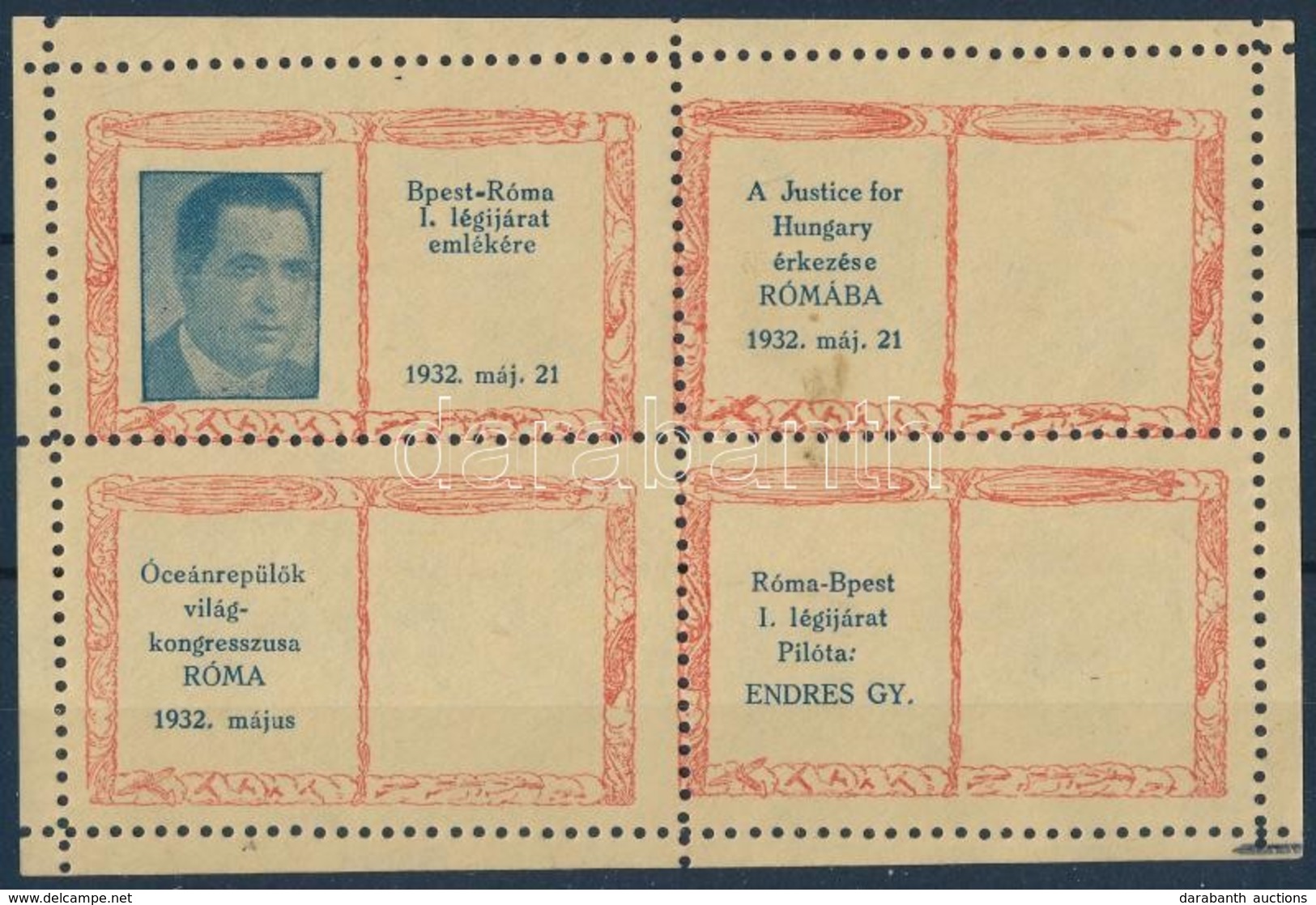 ** 1932/3aa Budapest - Róma - Budapest - Autres & Non Classés