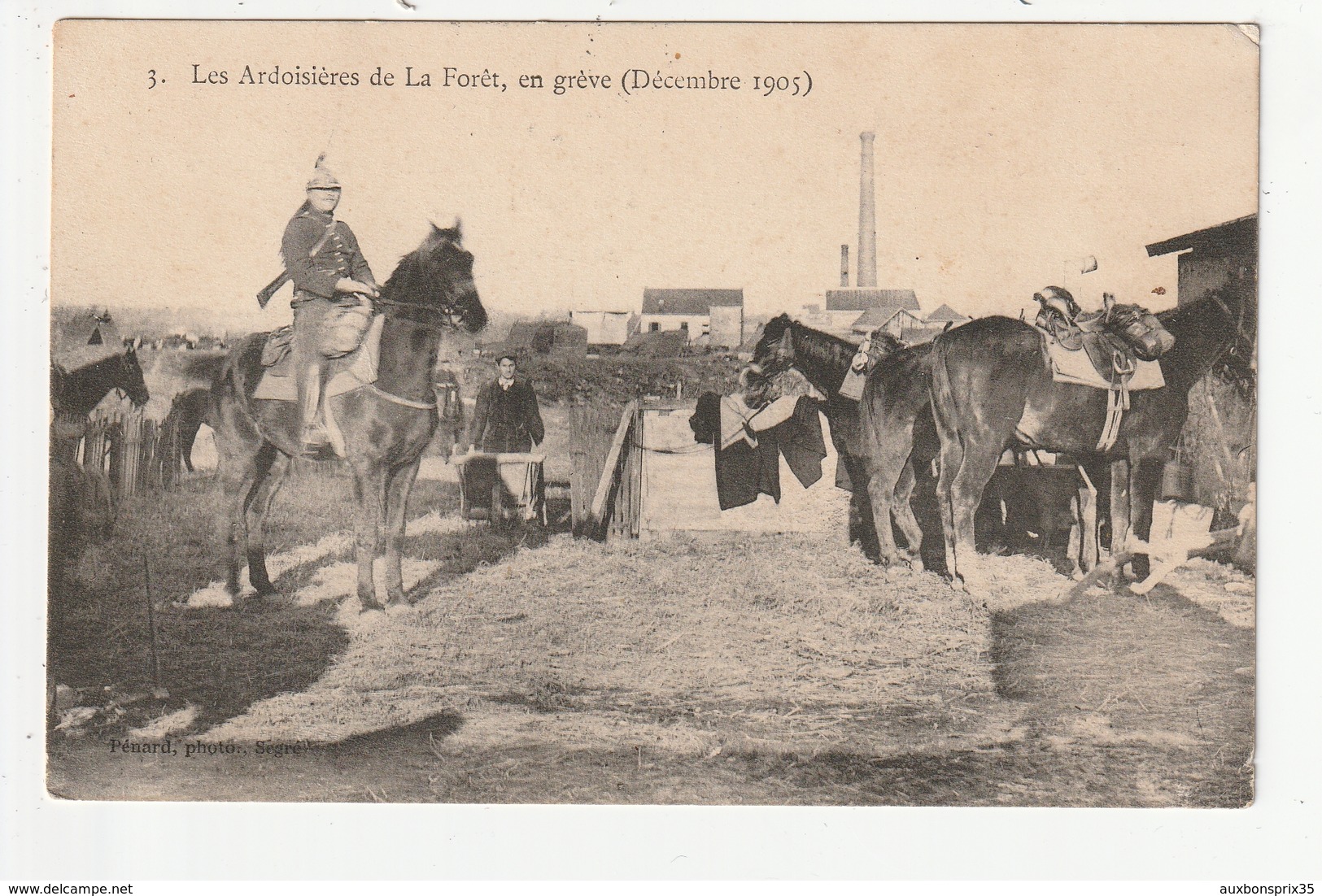 LES ARDOISIERES DE LA FORET, EN GREVE (DECEMBRE 1905) - 49 - Other & Unclassified