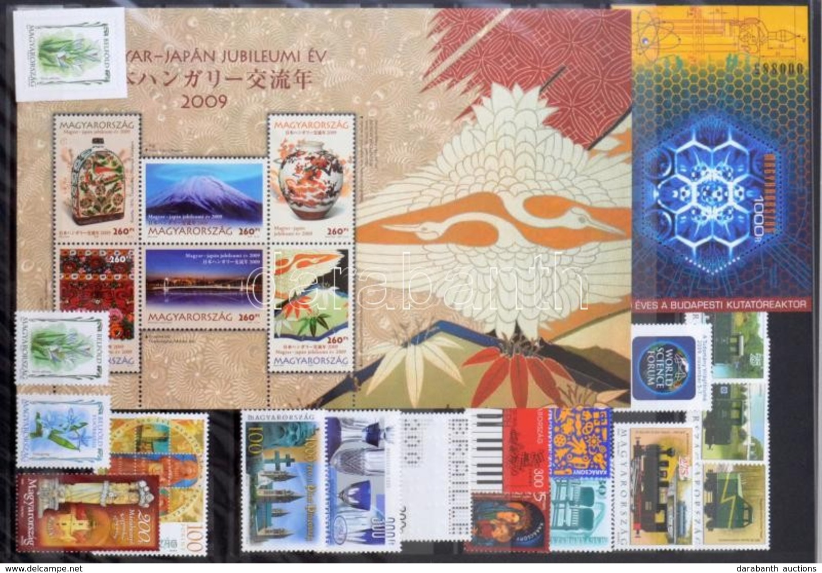 ** 2000-2009 Postai éves Szettek Gyűjteménye, 10 Különböző / Collection Of 10 Different Official Year Sets - Used Stamps