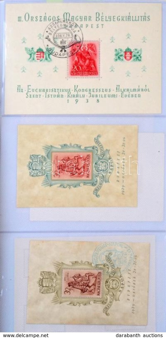 ** Több Mint 100 Blokk Benne ORBÉK, Bethlen Blokkpár , Vöröskereszt II. Kisívsor, Brüsszeli Blokk, 1960 FIP 2 X, Fotóalb - Used Stamps