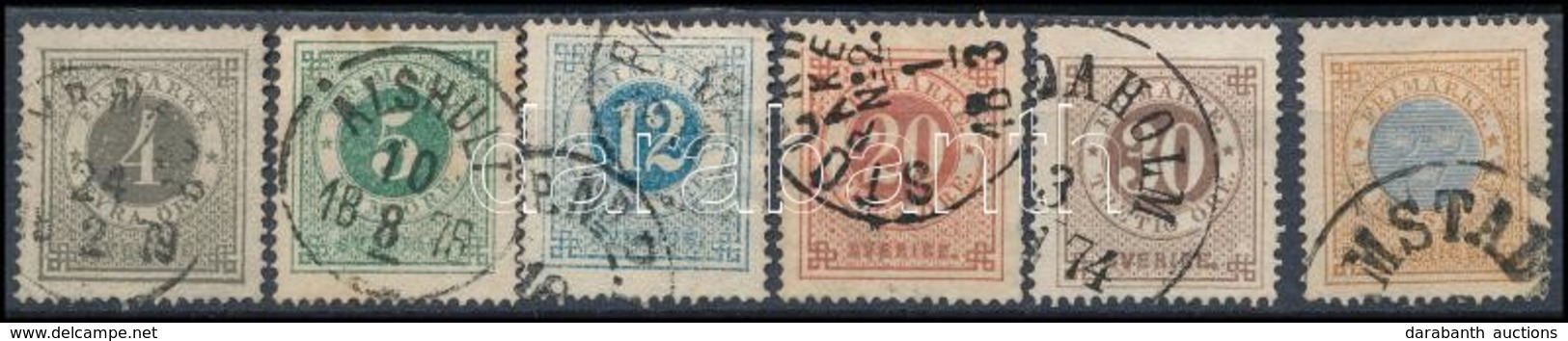 O Svédország 1872 6 Klf Bélyeg 14-es Fogazással (Mi EUR 251,-) - Other & Unclassified