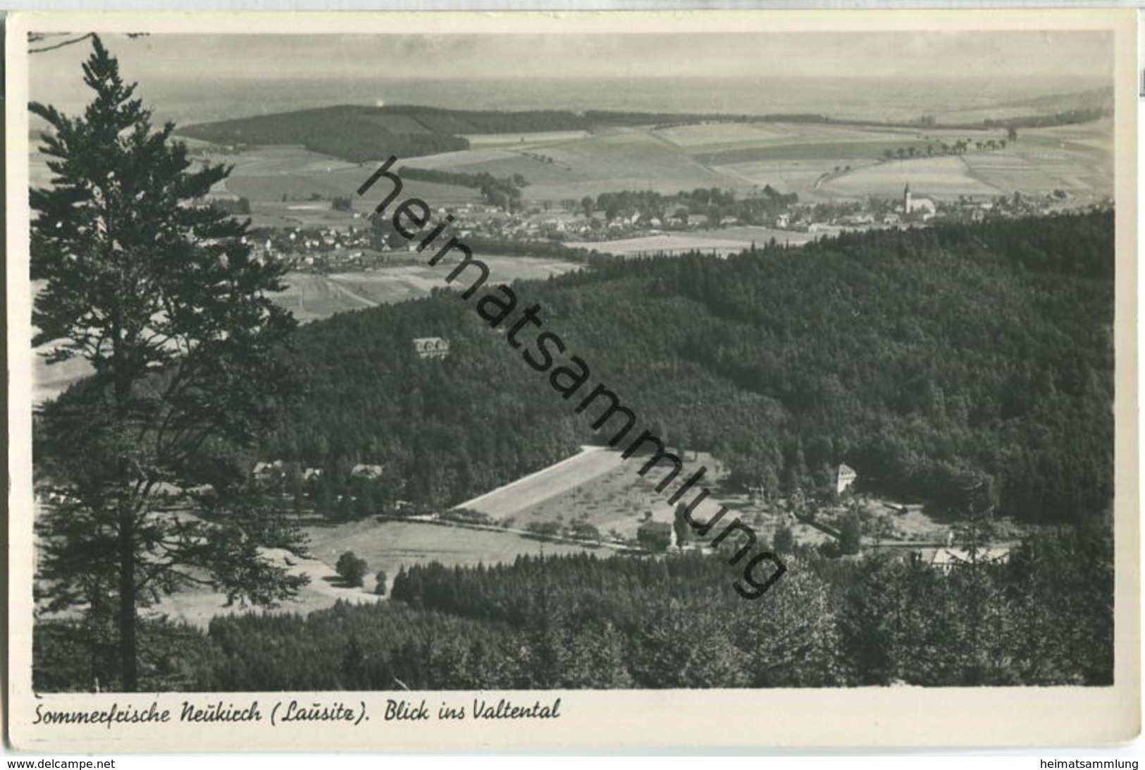 Neukirch - Lausitz - Blick Ins Valtental - Foto-AK Handabzug - Verlag Foto-Herold Neukirch 50er Jahre - Neukirch (Lausitz)