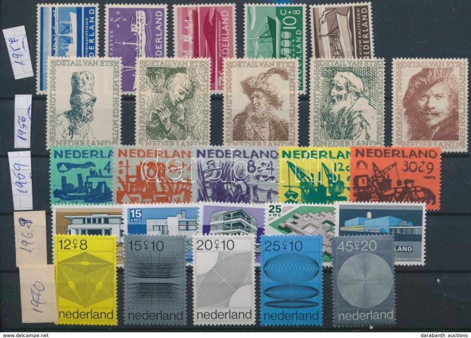 ** Hollandia 1937-1939 Kultúráért és Szociális Jólétért 11 Db Sor 2 Db Stecklapon (Mi EUR 114,80) - Autres & Non Classés