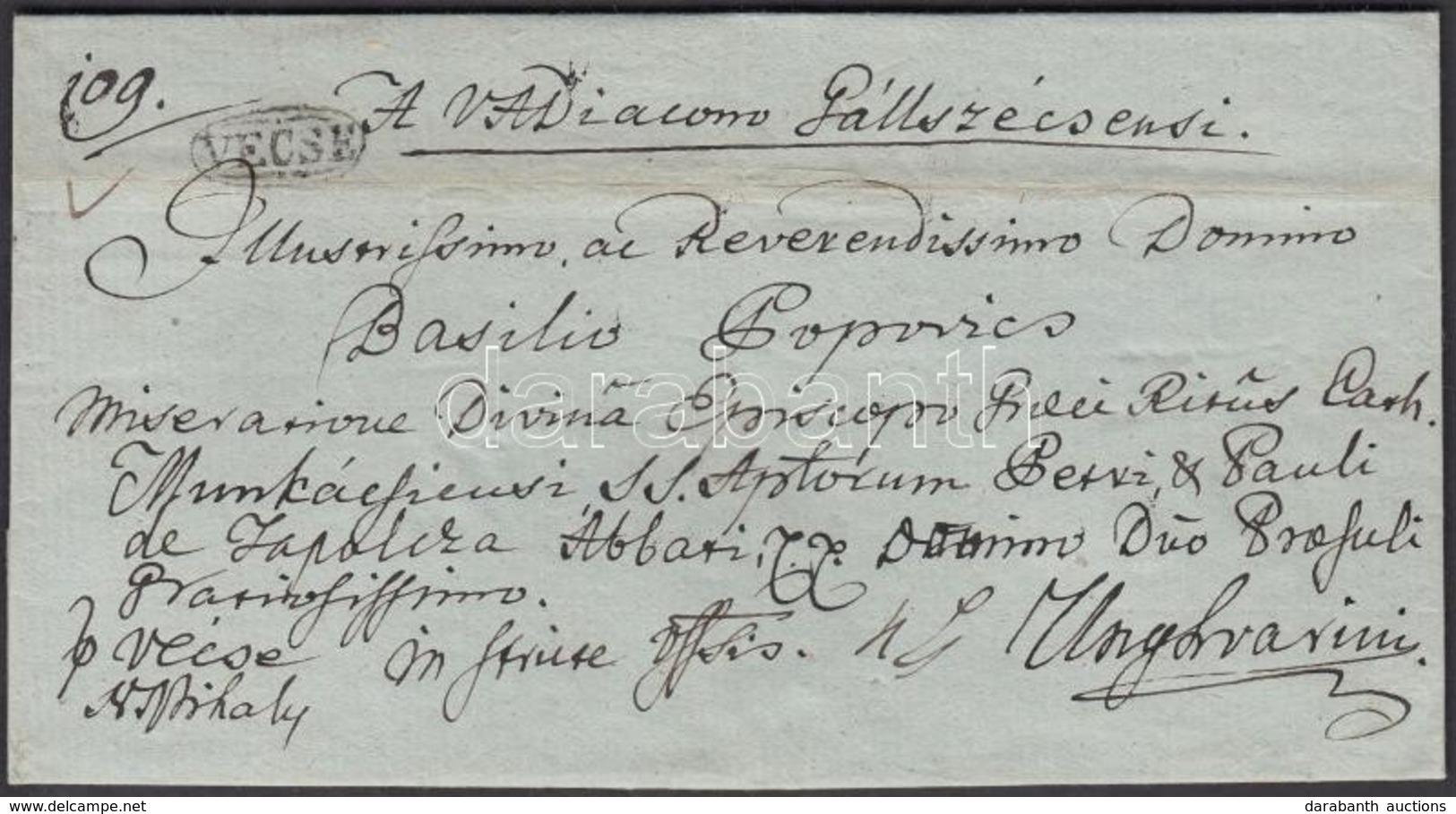 1822-1847 Ex Offo 'VECSE' - Unghvarini - Other & Unclassified