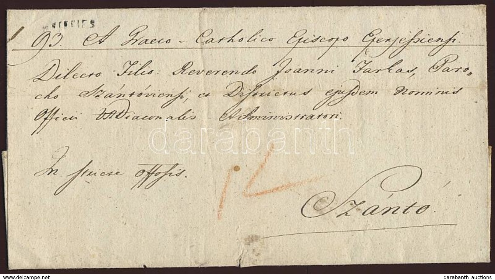 1827 Ex Offo 'v.EPERIES' (A 0.2 21mm) - Szántó - Autres & Non Classés