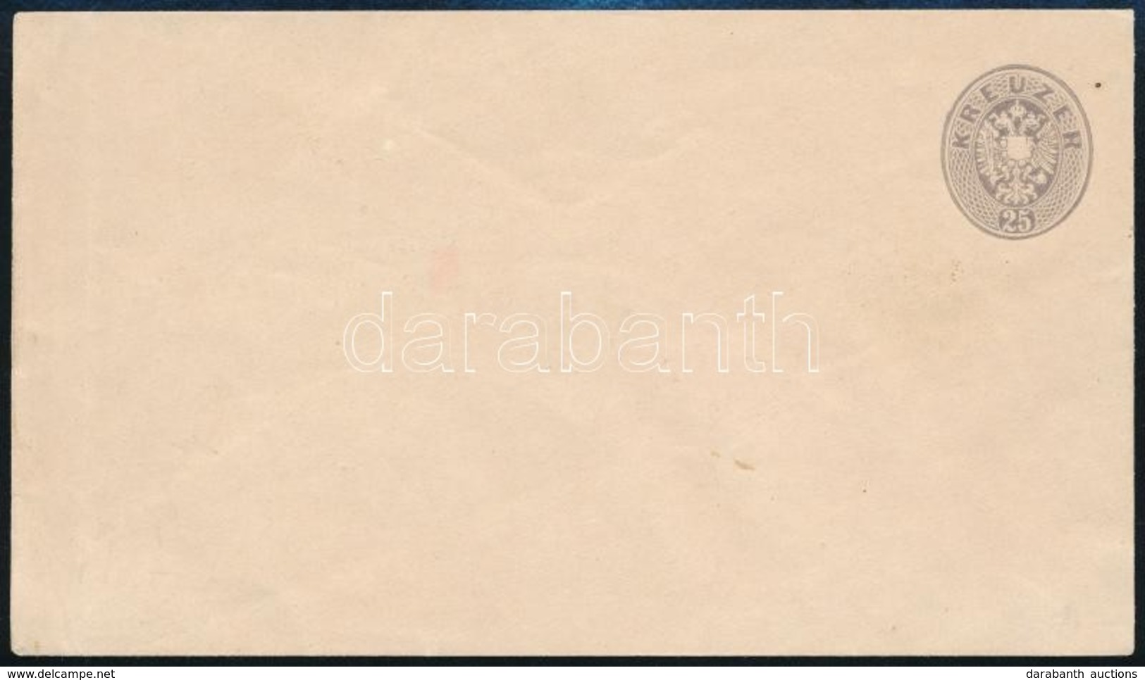 1863 25kr Díjjegyes Boríték, Használatlan - Other & Unclassified