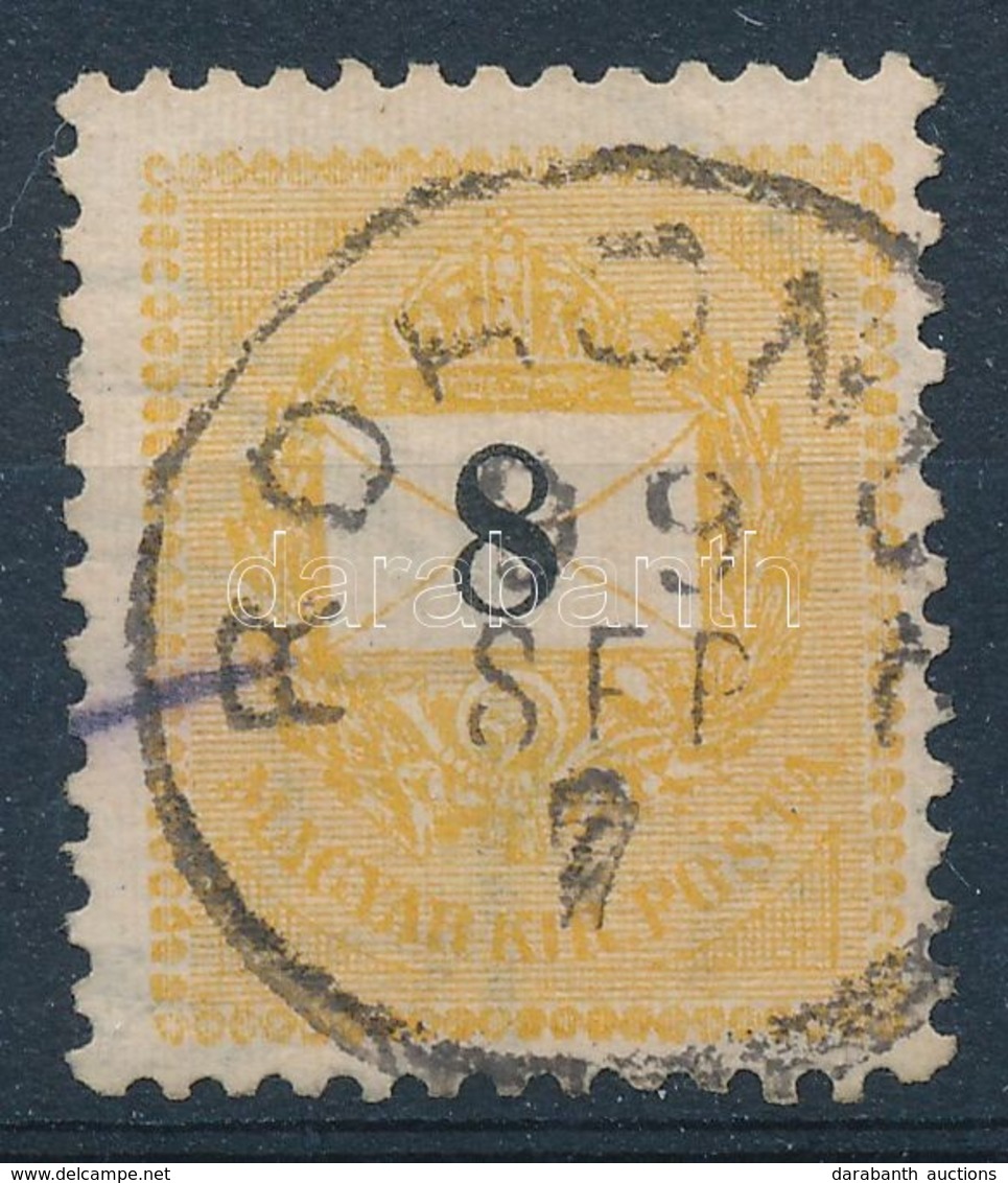 O 1898 Feketeszámú 8kr 4-es Vízjelállással - Other & Unclassified