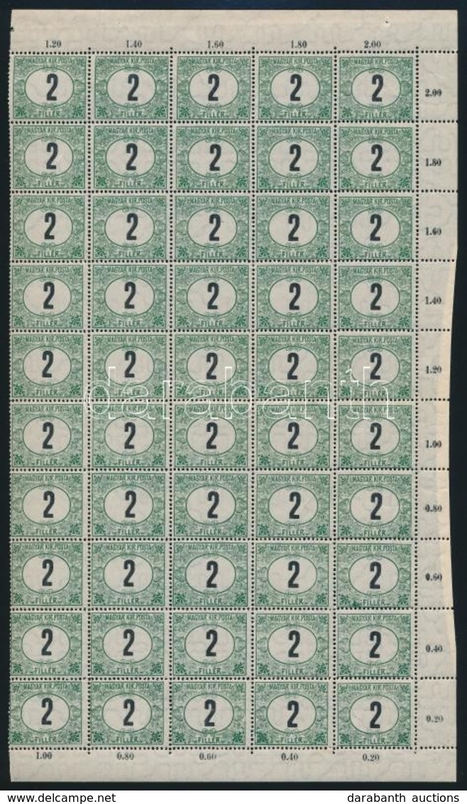 ** 1914 Portó 2f Félív (7.500) - Other & Unclassified