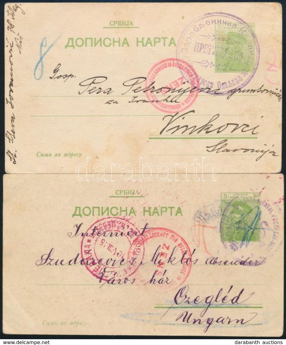 1915 2 Db Hadifogoly Levelezőlap Szerbiából - Other & Unclassified