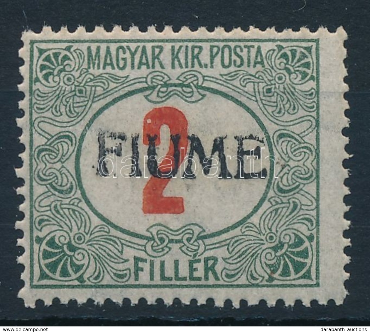 * Fiume 1918 Pirosszámú Portó 2f Kézi Felülnyomással, Garancia Nélkül (**18.000) - Autres & Non Classés