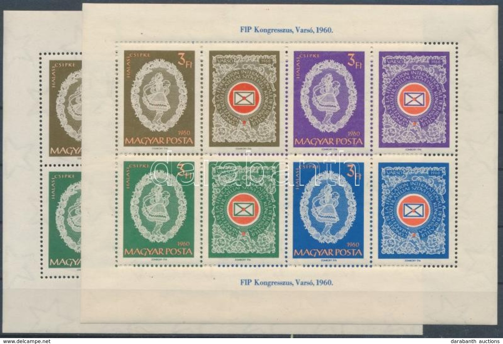 ** 1960 FIP 2 Db Blokk (7.000) - Other & Unclassified