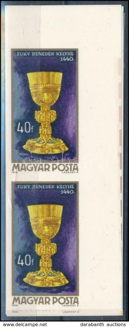 ** 1970 A Magyar ötvösség Remekei Vágott Sor ívsarki Függőleges Párokban (6.000) - Autres & Non Classés