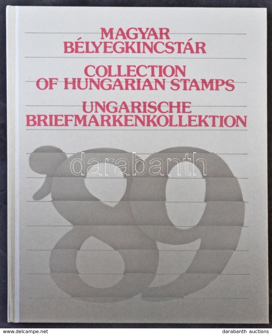 ** 1989 Magyar Bélyegkincstár, Benne Speciális Blokk Fekete Sorszámmal - Other & Unclassified