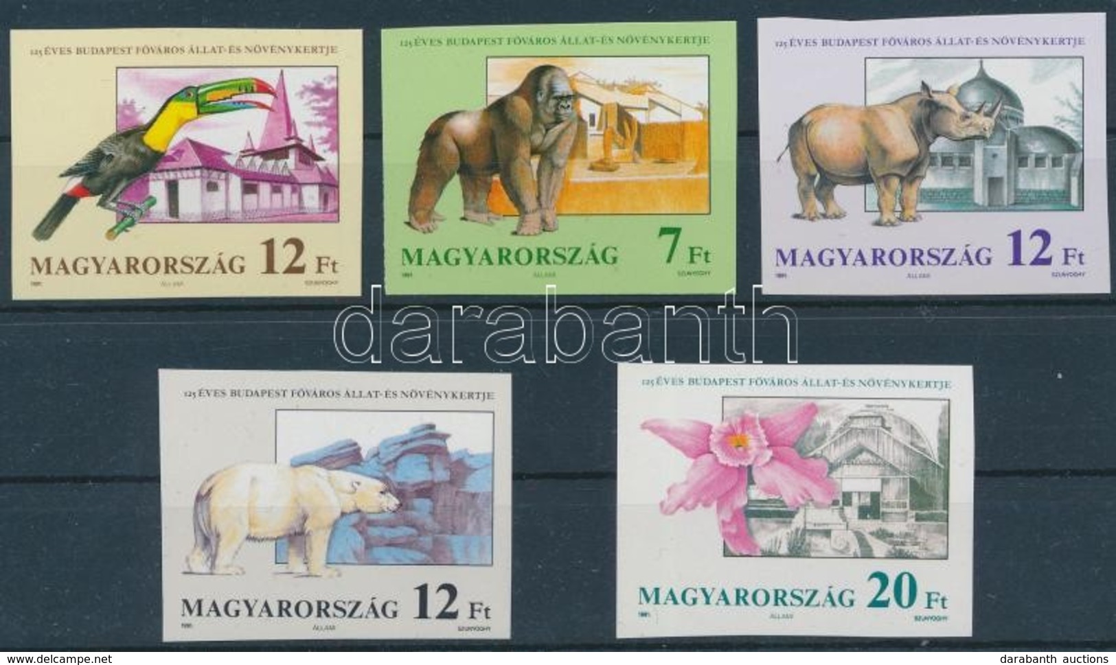 ** 1991 125 éves A Budapesti Állat- és Növénykert Vágott Sor (7.000) - Other & Unclassified