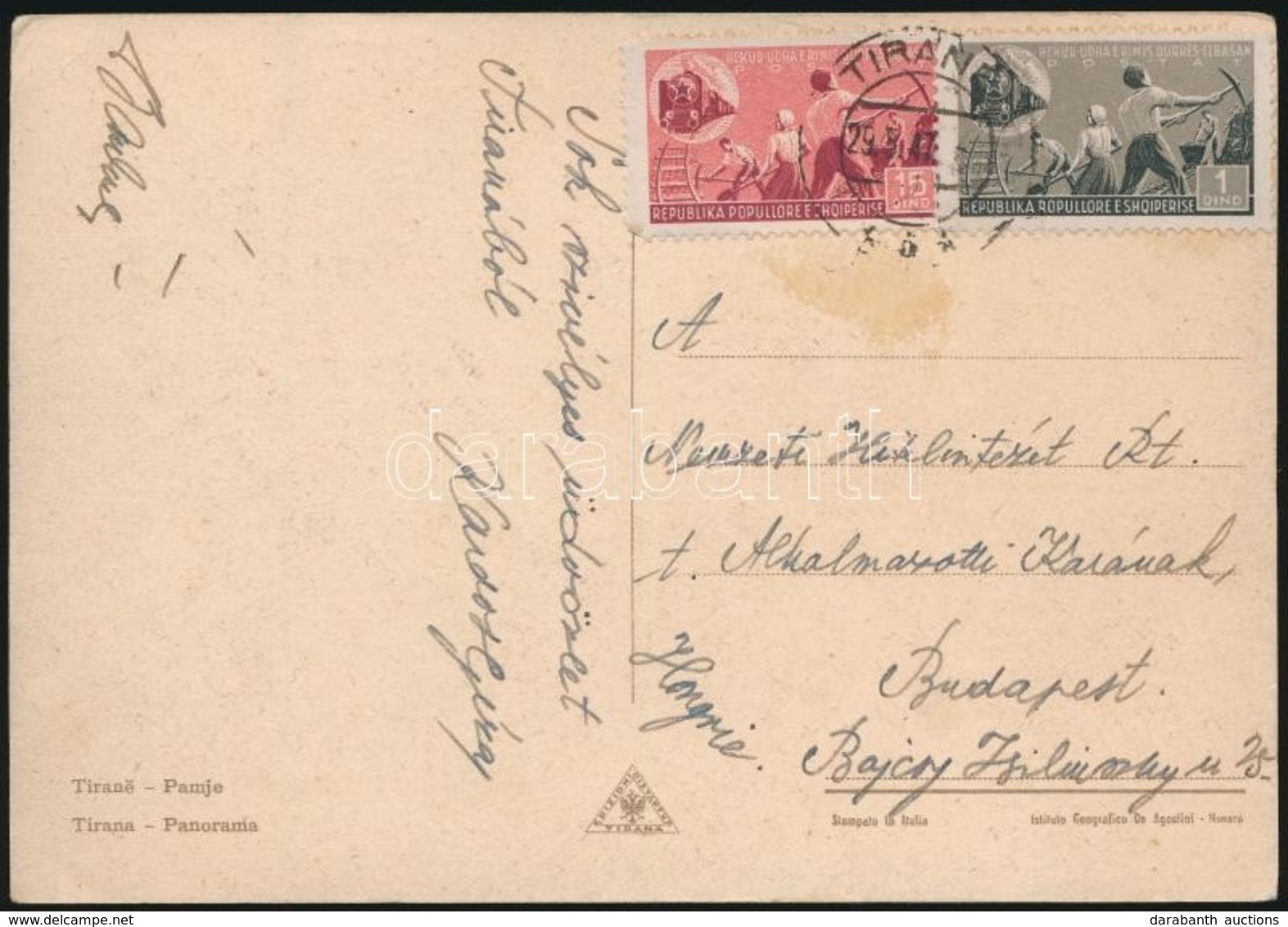 1947 Képeslap Budapestre / Postcard To Hungary - Autres & Non Classés