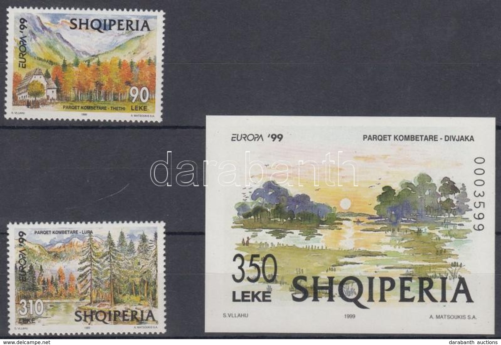 ** 1998 Europa CEPT: Természet- és Nemzeti Parkok Sor Mi 2690-2691 + Blokk Mi 118 - Autres & Non Classés