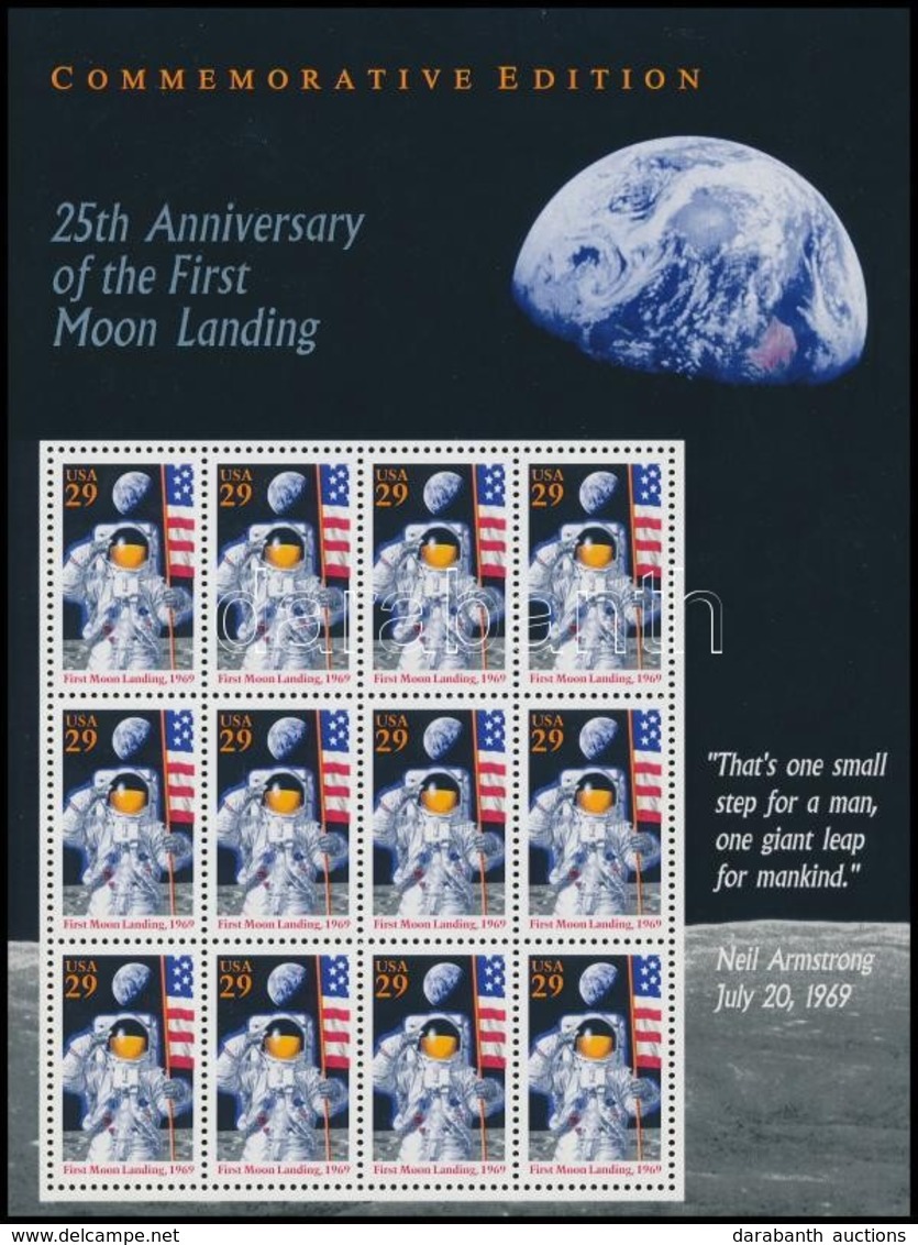 ** 1994 Holdraszállás Kisív,
Moon Landing Minisheet
Mi 2477 - Autres & Non Classés