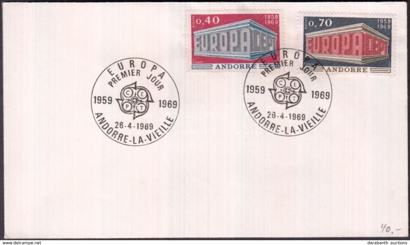 1969 Europa CEPT Sor FDC-n Mi 214-215 - Autres & Non Classés