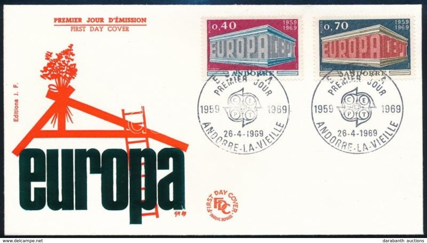 1969 Europa CEPT Sor FDC-n Mi 214-215 - Other & Unclassified