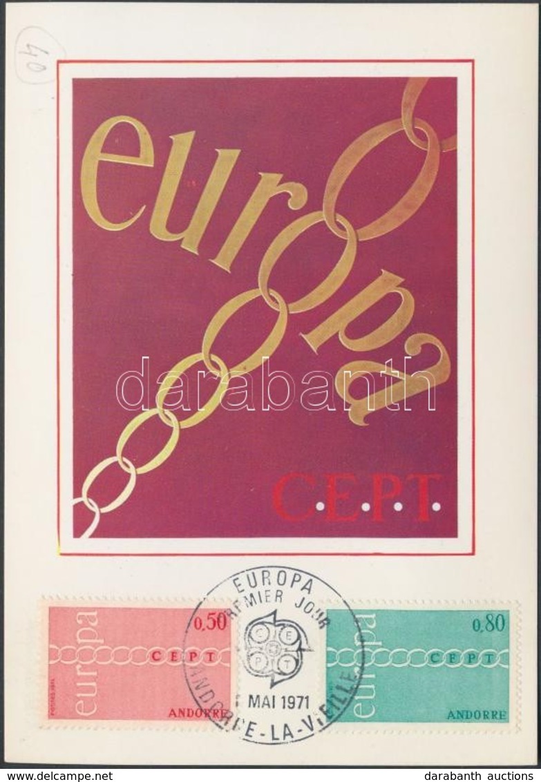 1971 Europa CEPT Sor CM-en Mi 232-233 - Other & Unclassified